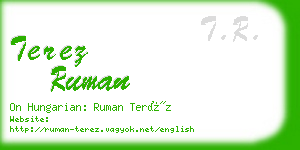 terez ruman business card